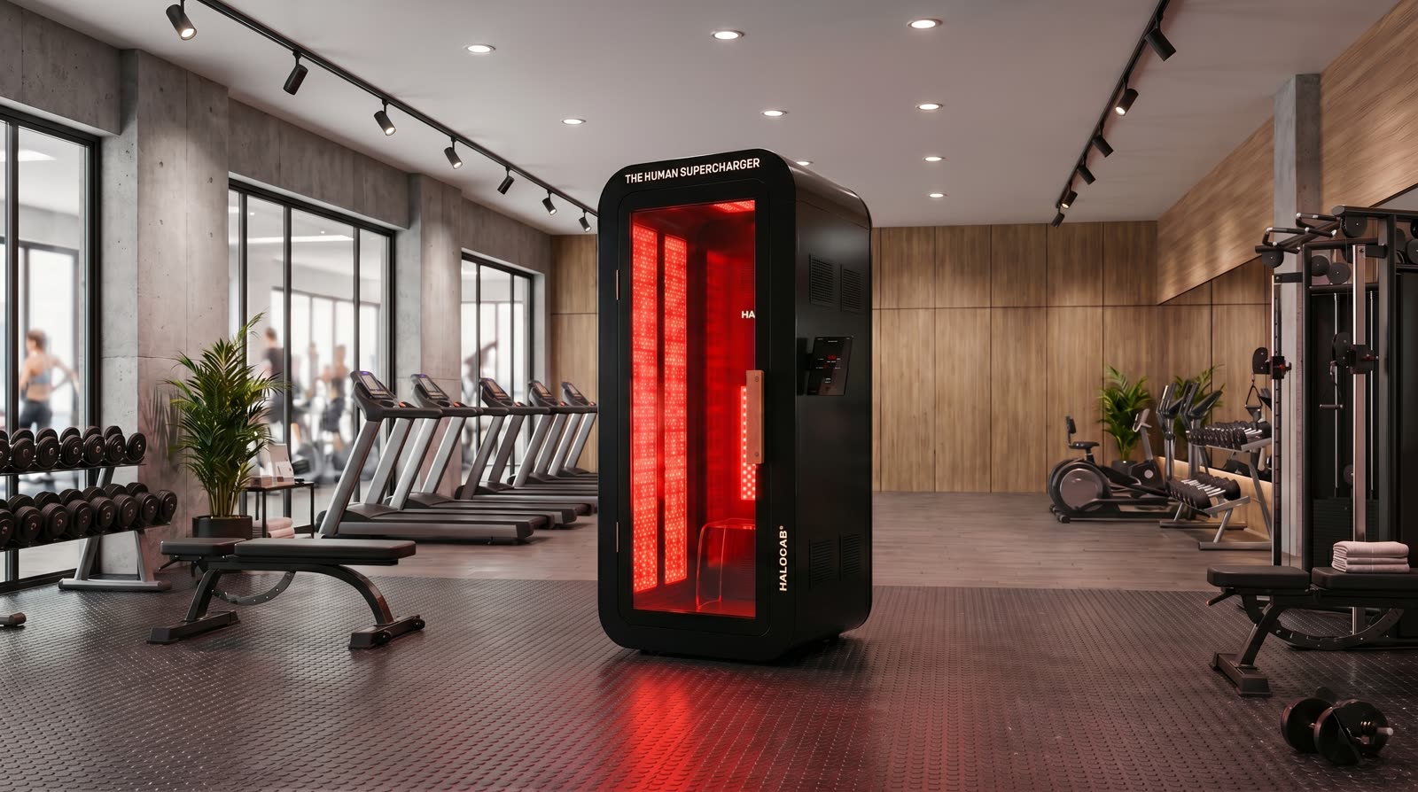 Salt therapy booth
