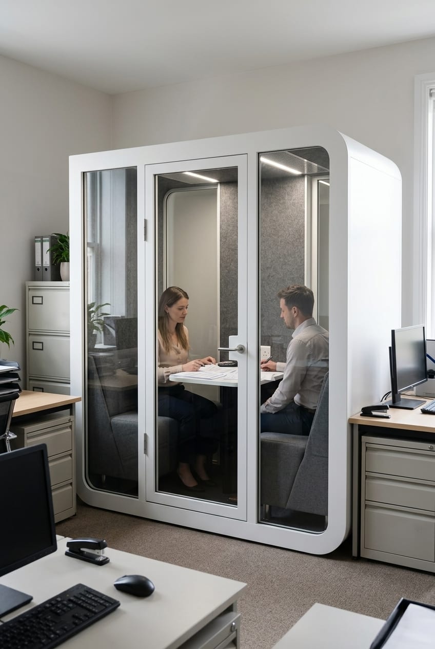 A meeting room for a small office — Silentbox Duet Premium booth