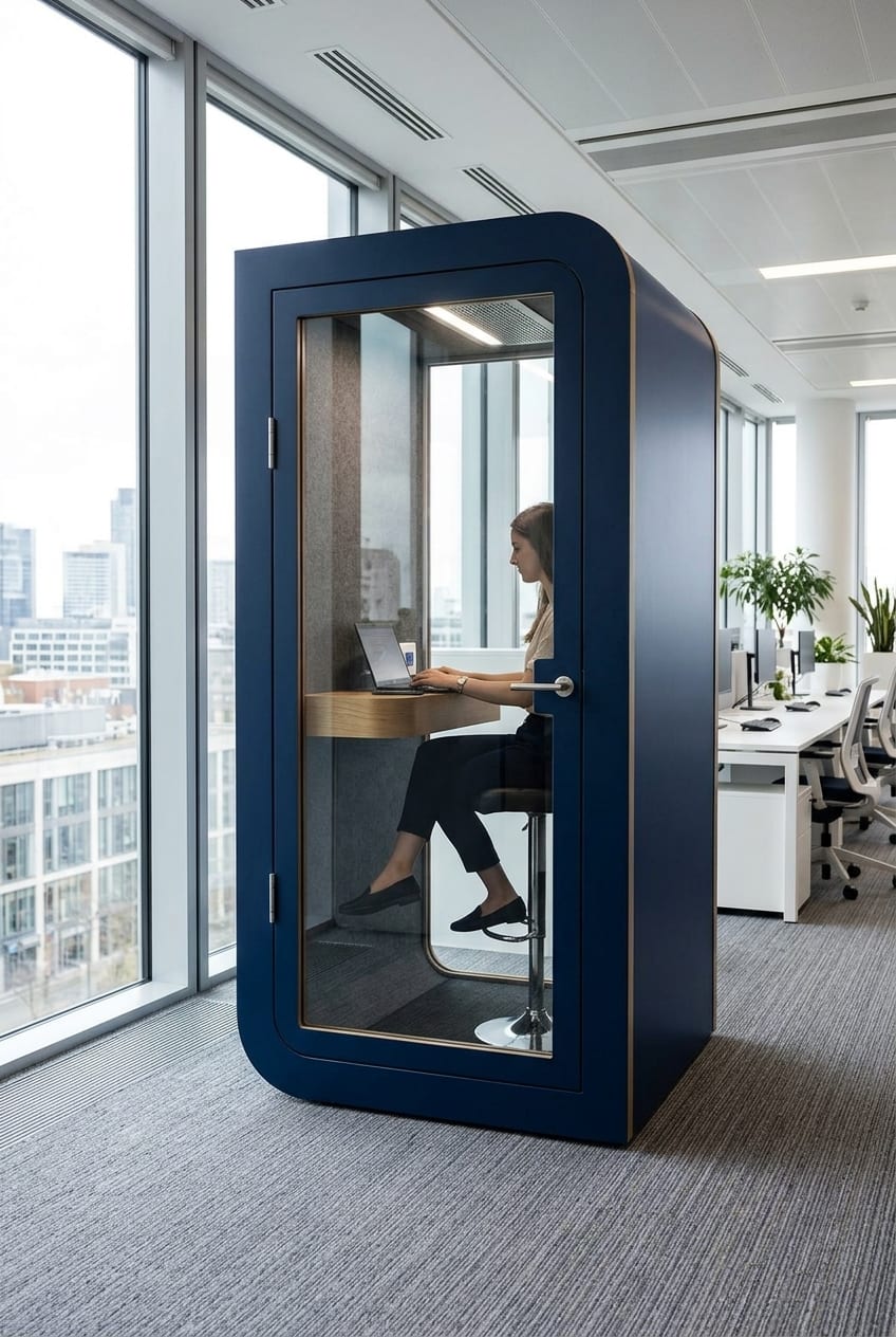 Navy blue — Silentbox Solo Premium booth