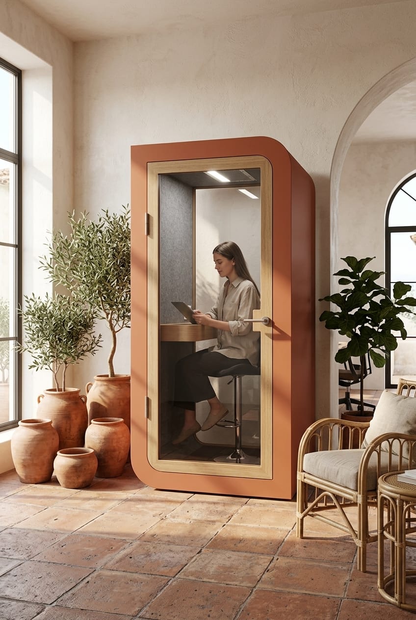 Terracotta — Silentbox Solo Premium booth
