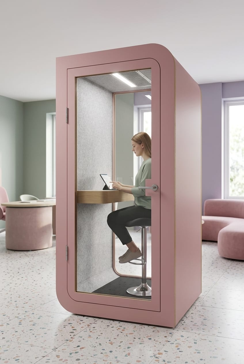 Dusty pink — Silentbox Solo Premium booth