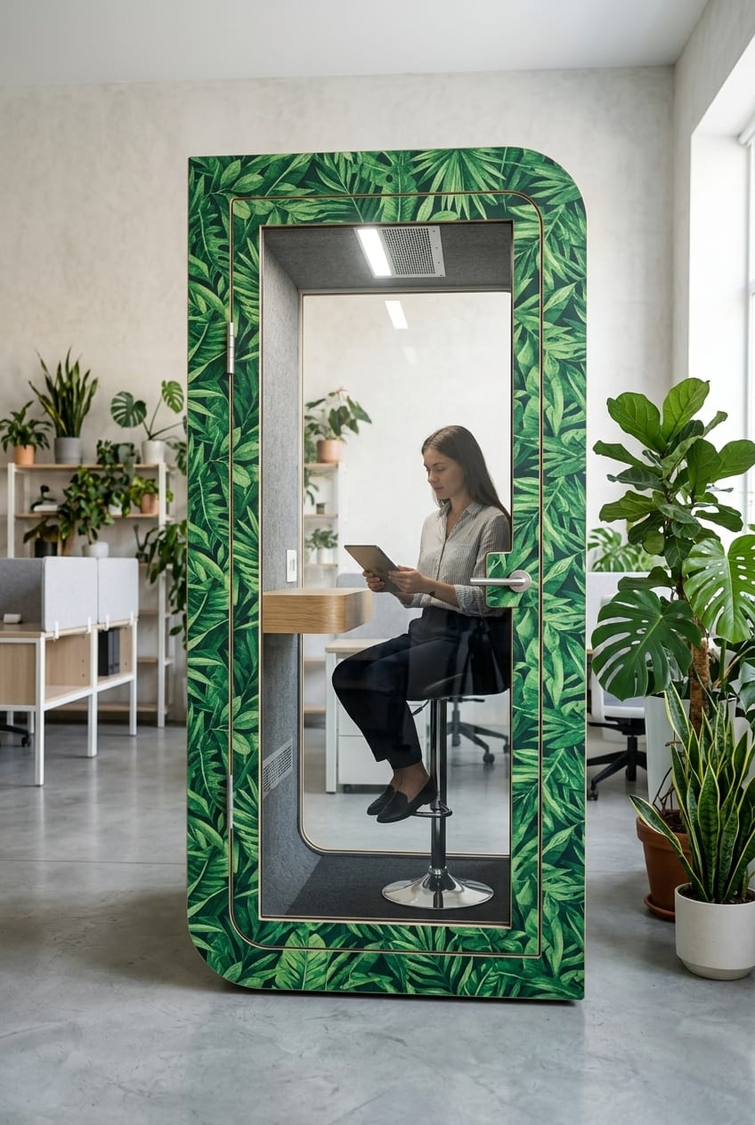 Botanical print — Silentbox Solo Premium booth