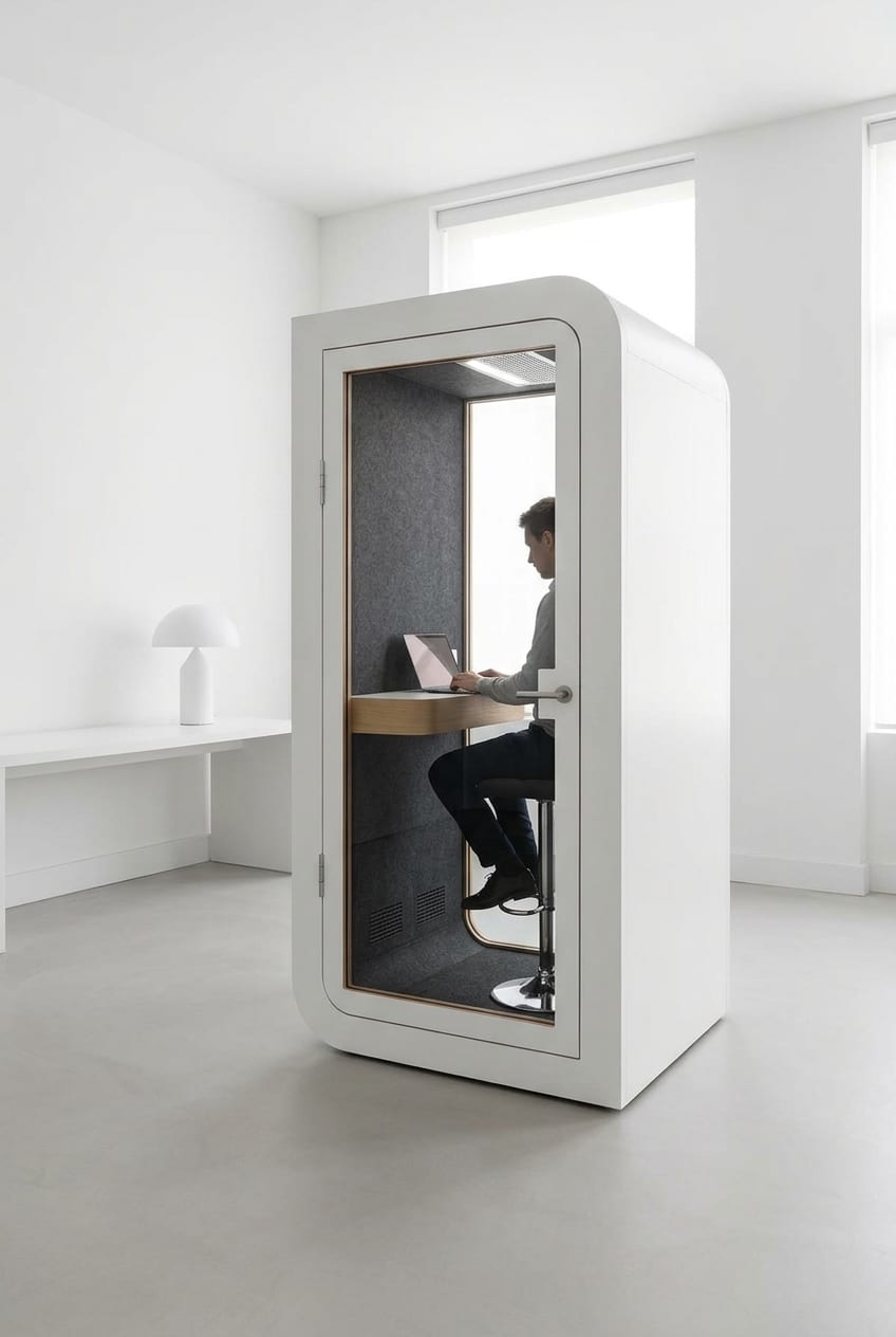 One booth, nothing else — Silentbox Solo Premium booth