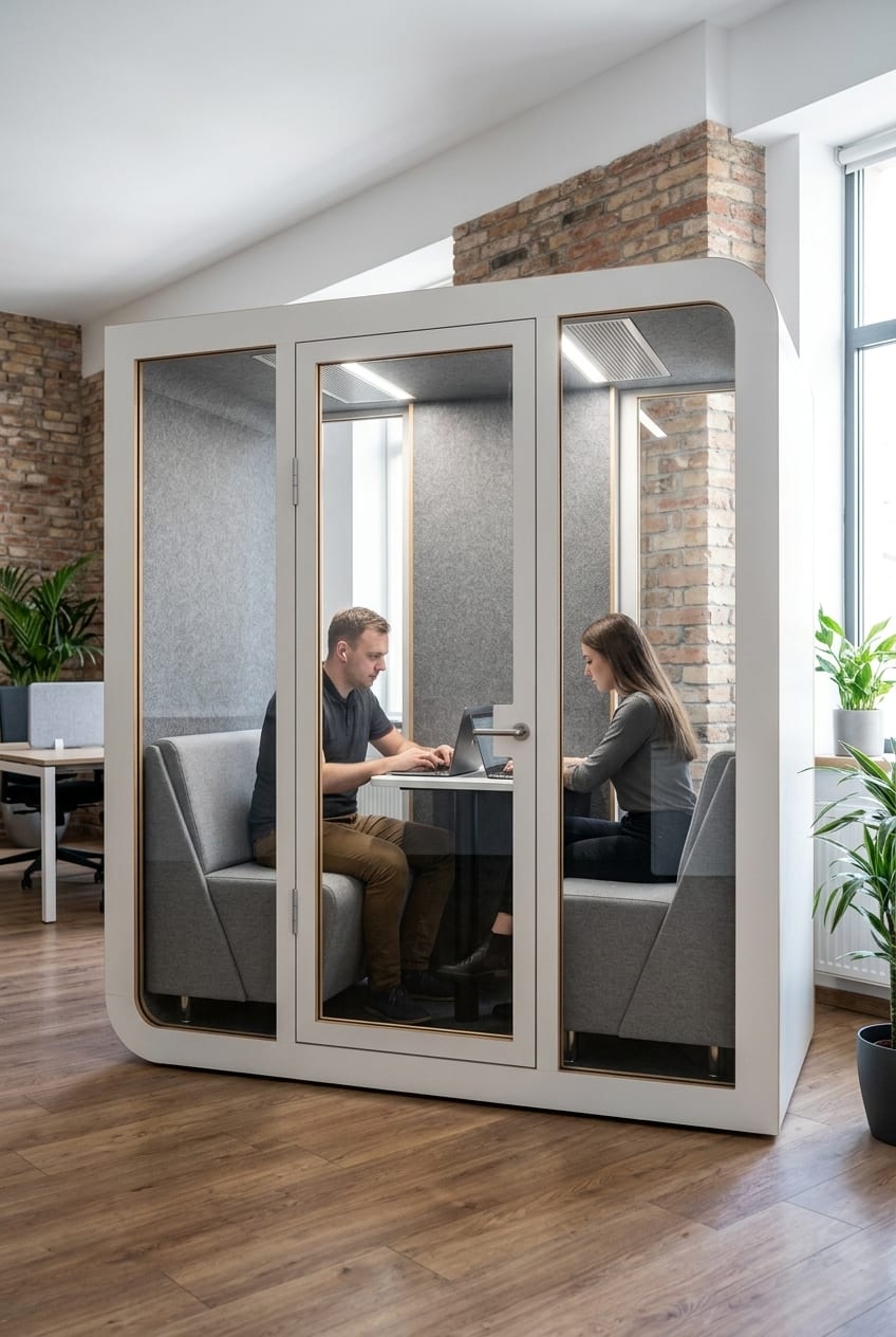Give pairs a place to talk — Silentbox Duet Premium booth
