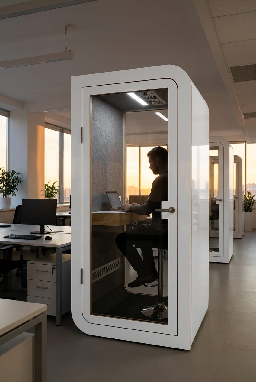 Measure what changes — Silentbox Solo Premium booth