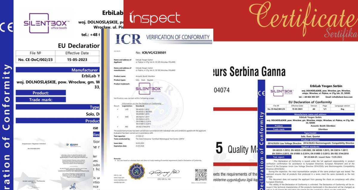 Silentbox® certificates and patent
