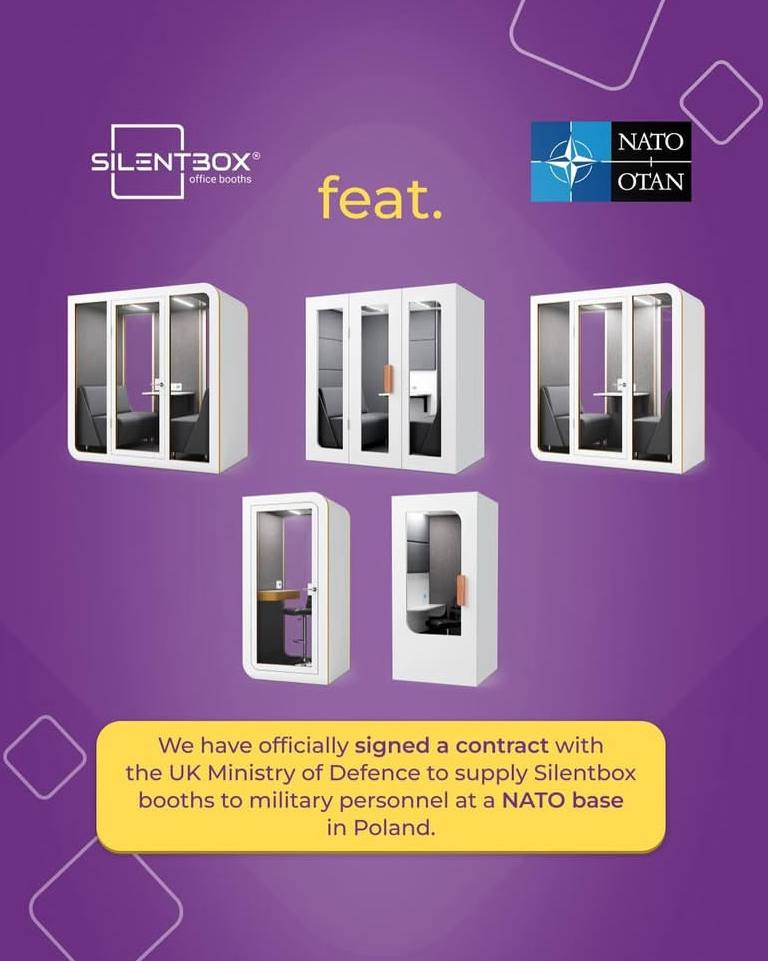 Silentbox acoustic booths for NATO military personnel